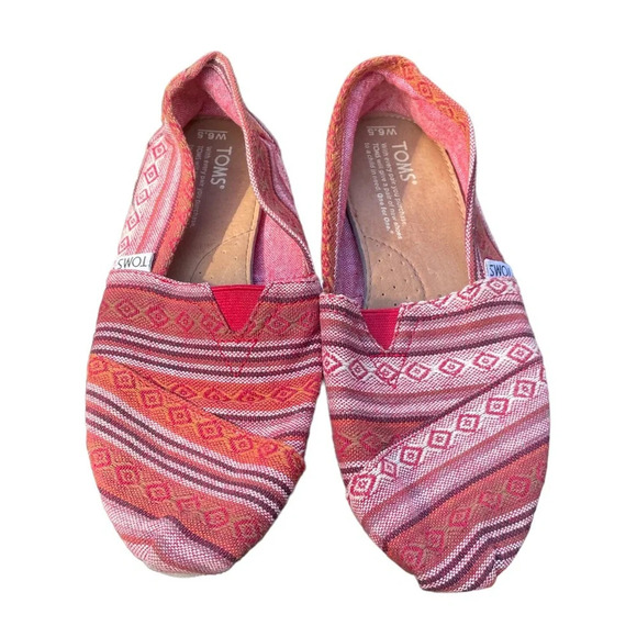 TOMS AZTEC PRINT SHOES - Picture 1 of 4